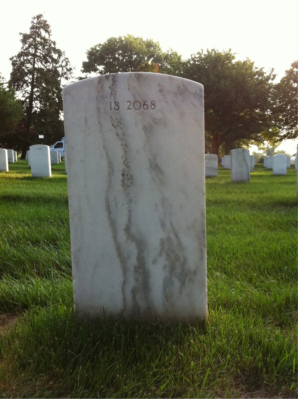 Back of headstone — John Ambler