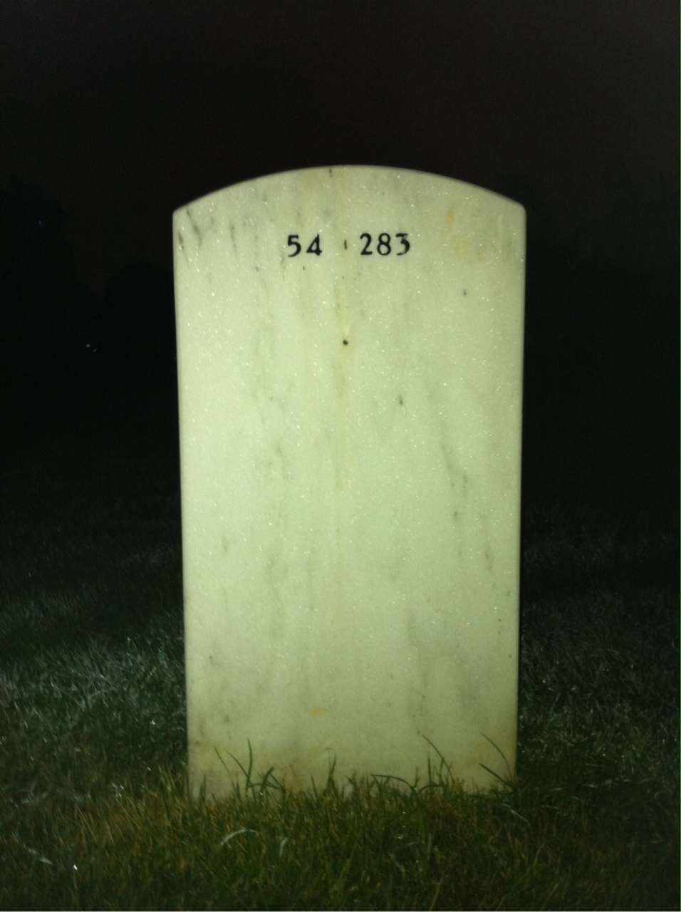 Back of headstone — Robert Drake