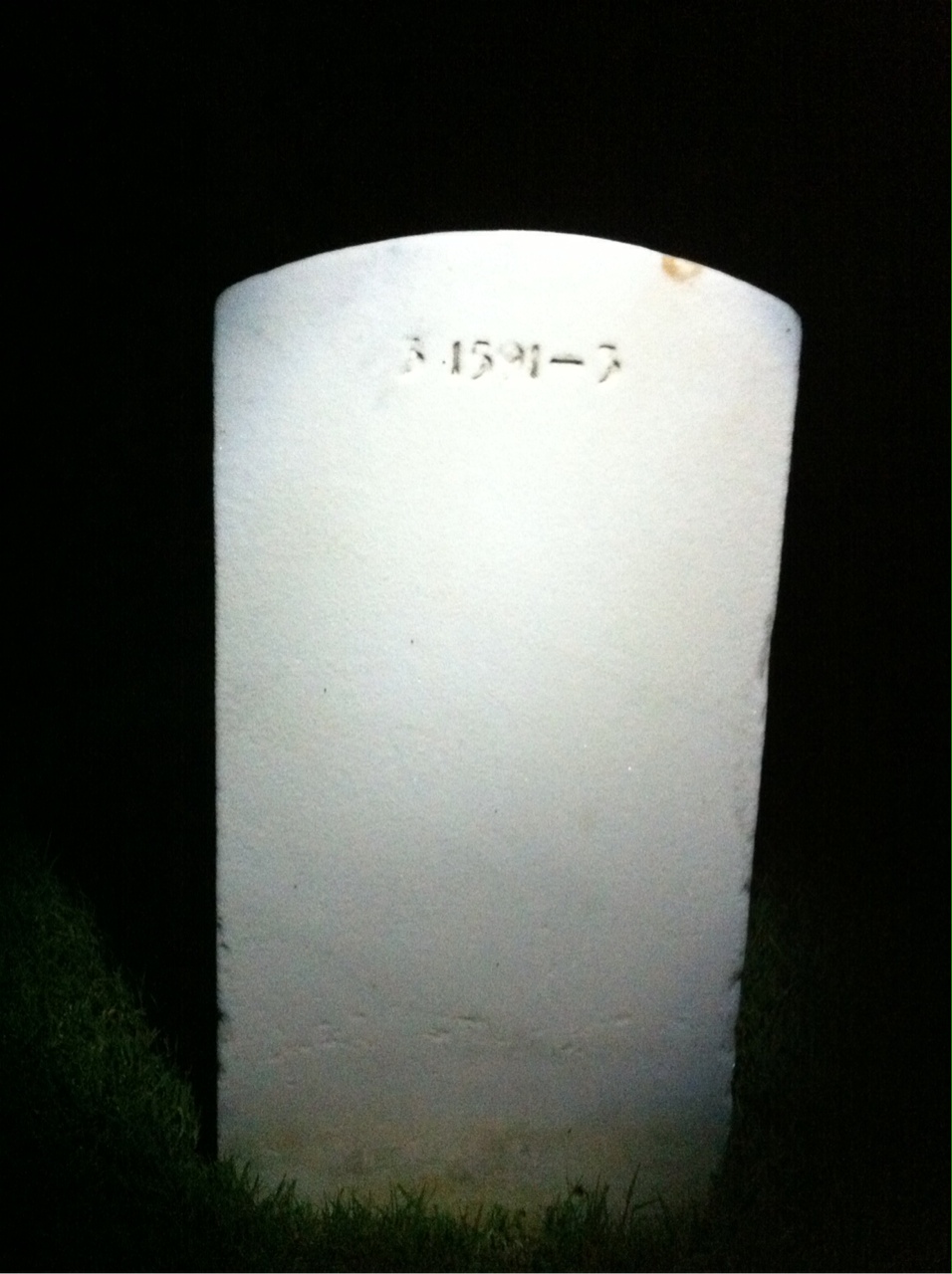 Back of headstone — Wayne Miller