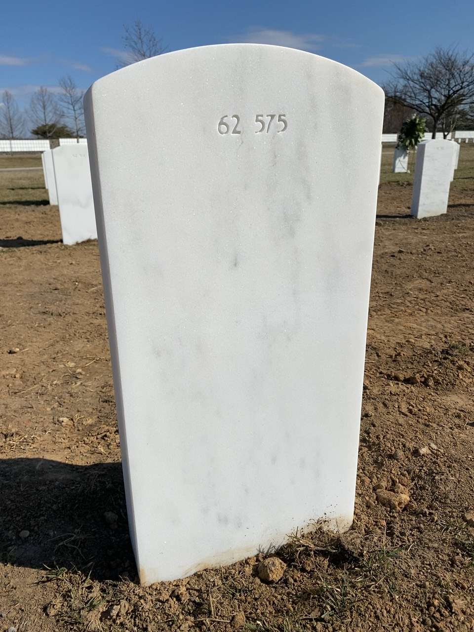 Back of headstone — Charles Sterling Wesley