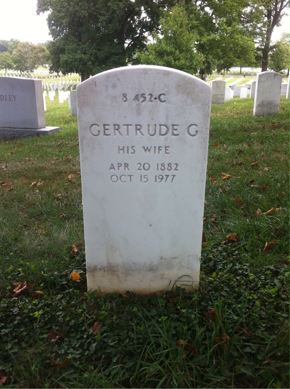 Back of headstone — Asa Mustain