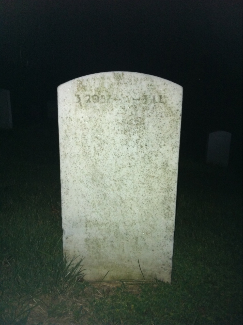 Back of headstone — Scott Anderson