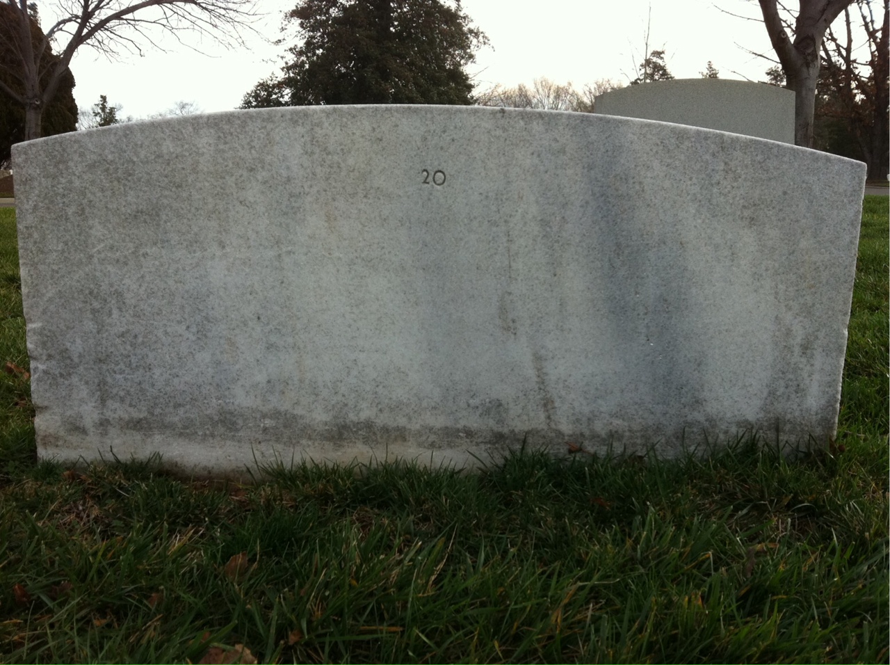 Back of headstone — Robert Molter