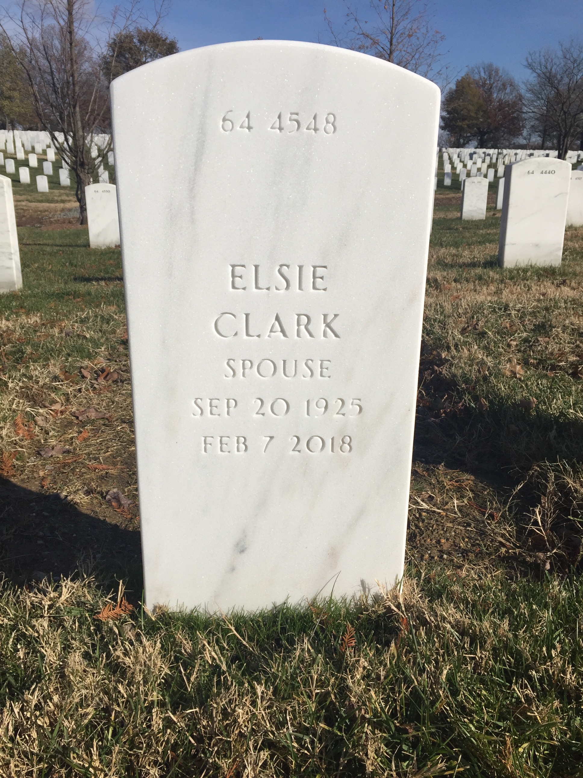 Back of headstone — Marvin Allums
