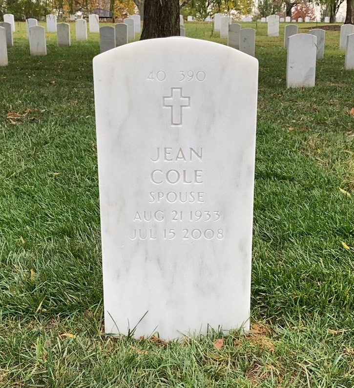Back of headstone — James Busey