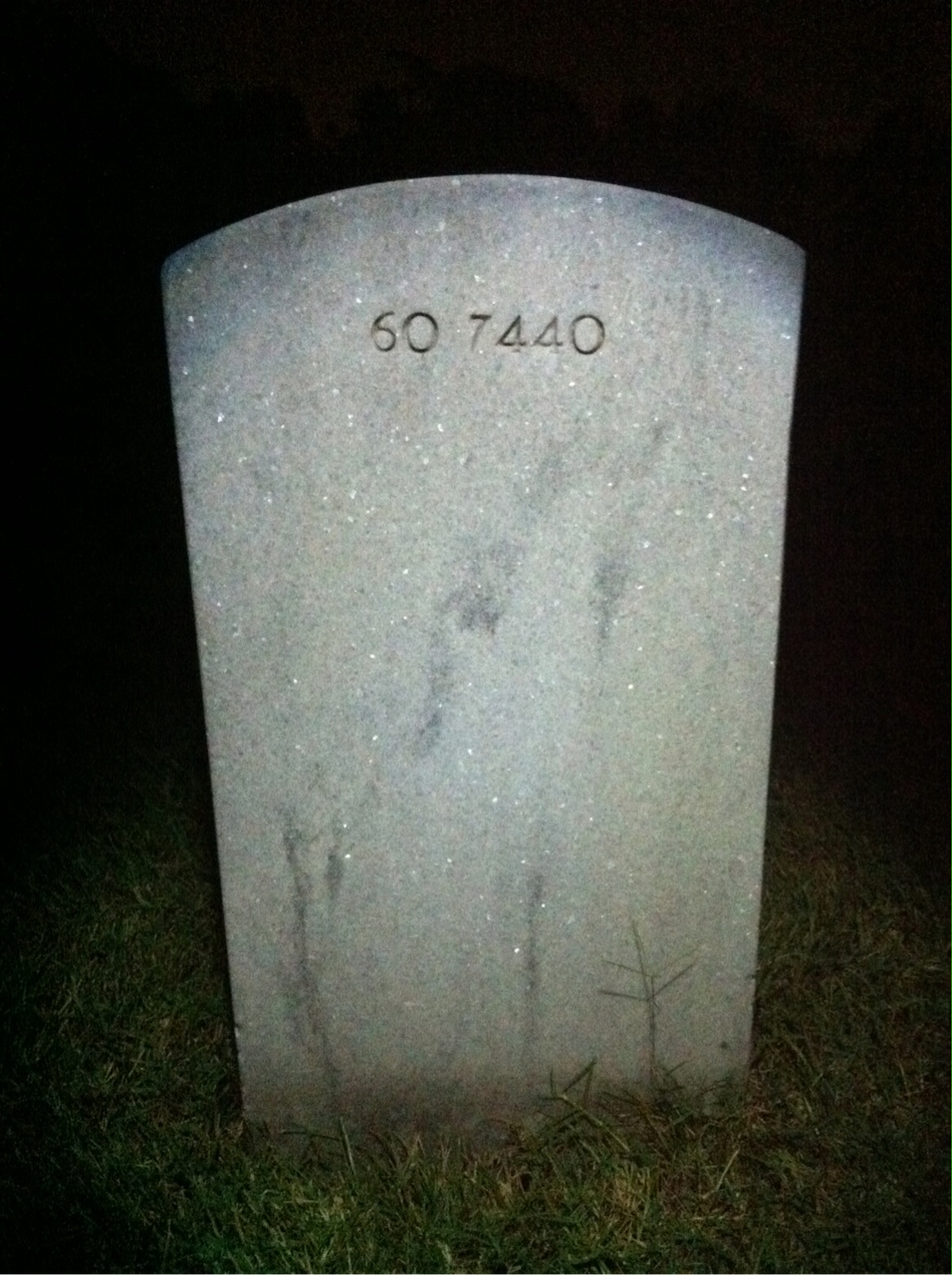 Back of headstone — Todd G Lease