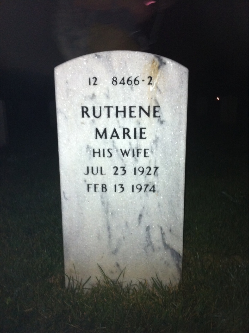 Back of headstone — John Blankenship