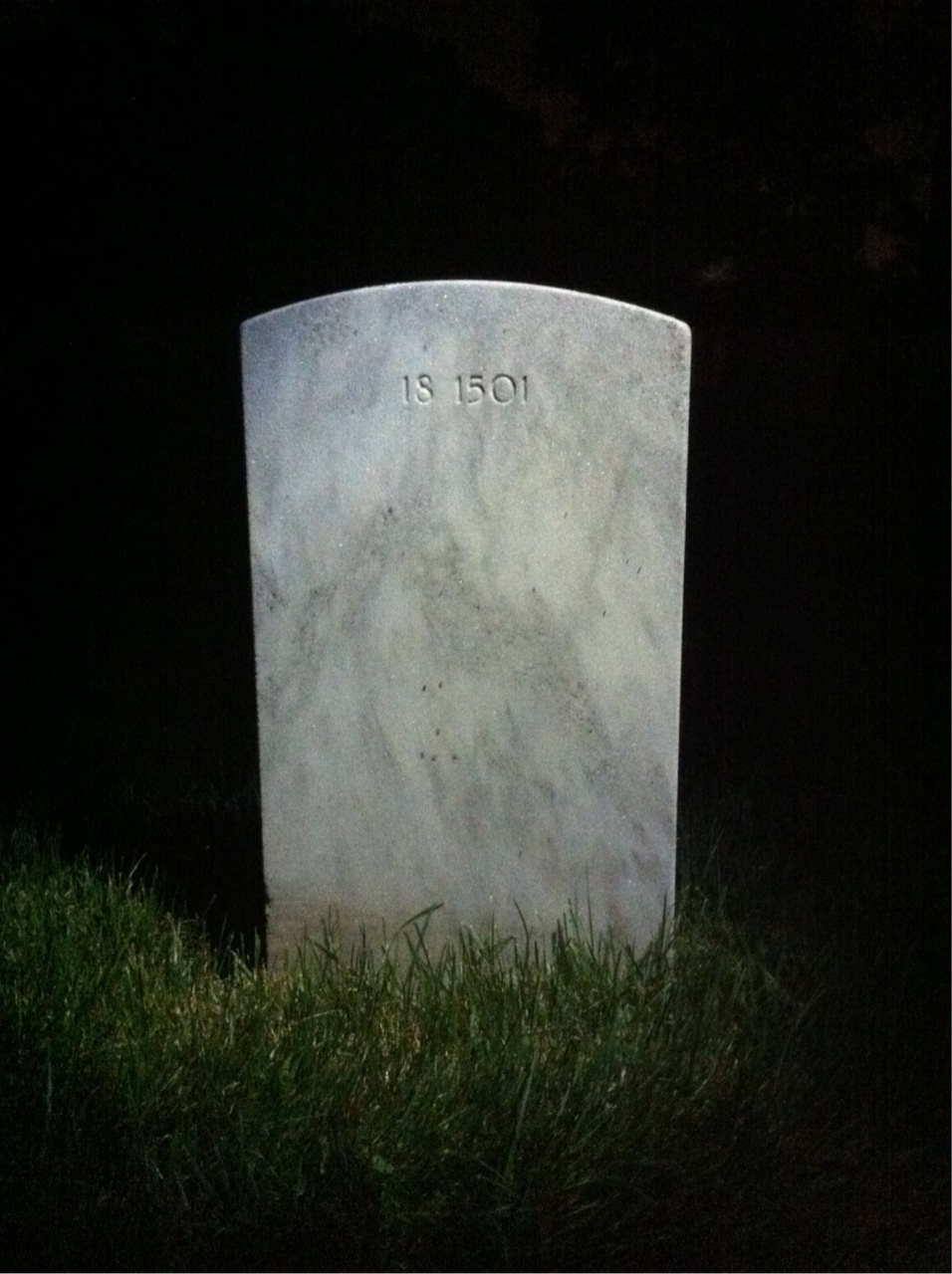 Back of headstone — Babe Adams