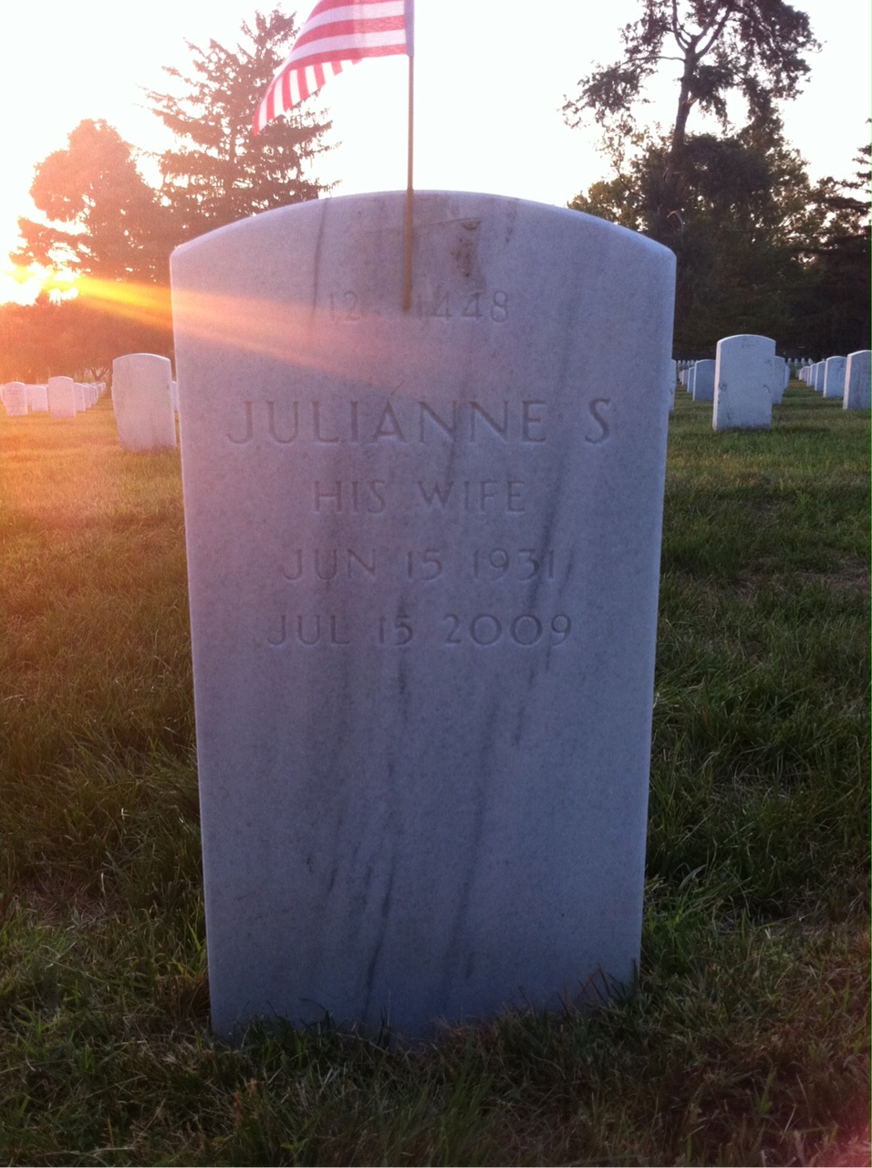 Back of headstone — Lee Miller
