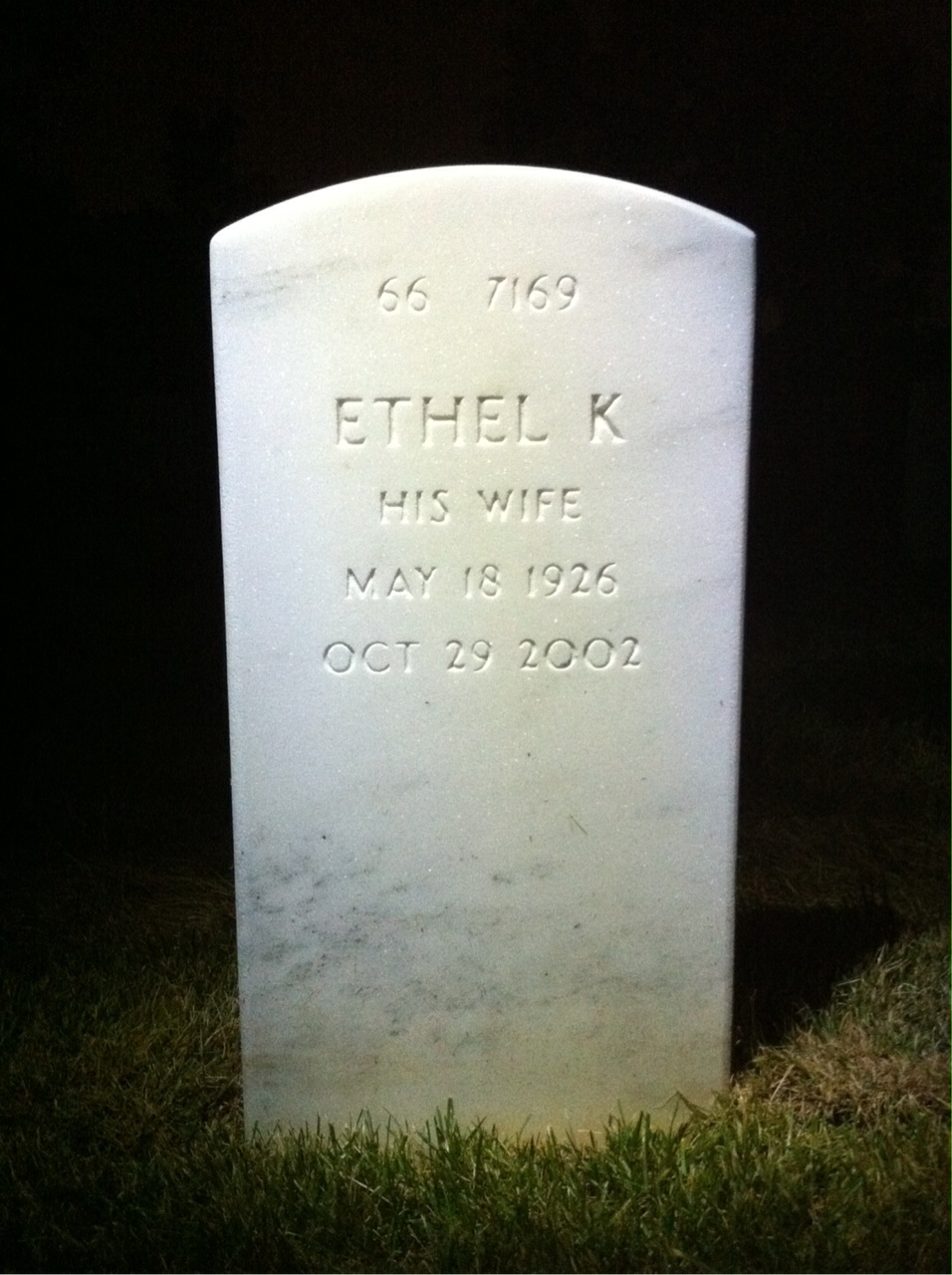 Back of headstone — Philip Cooper