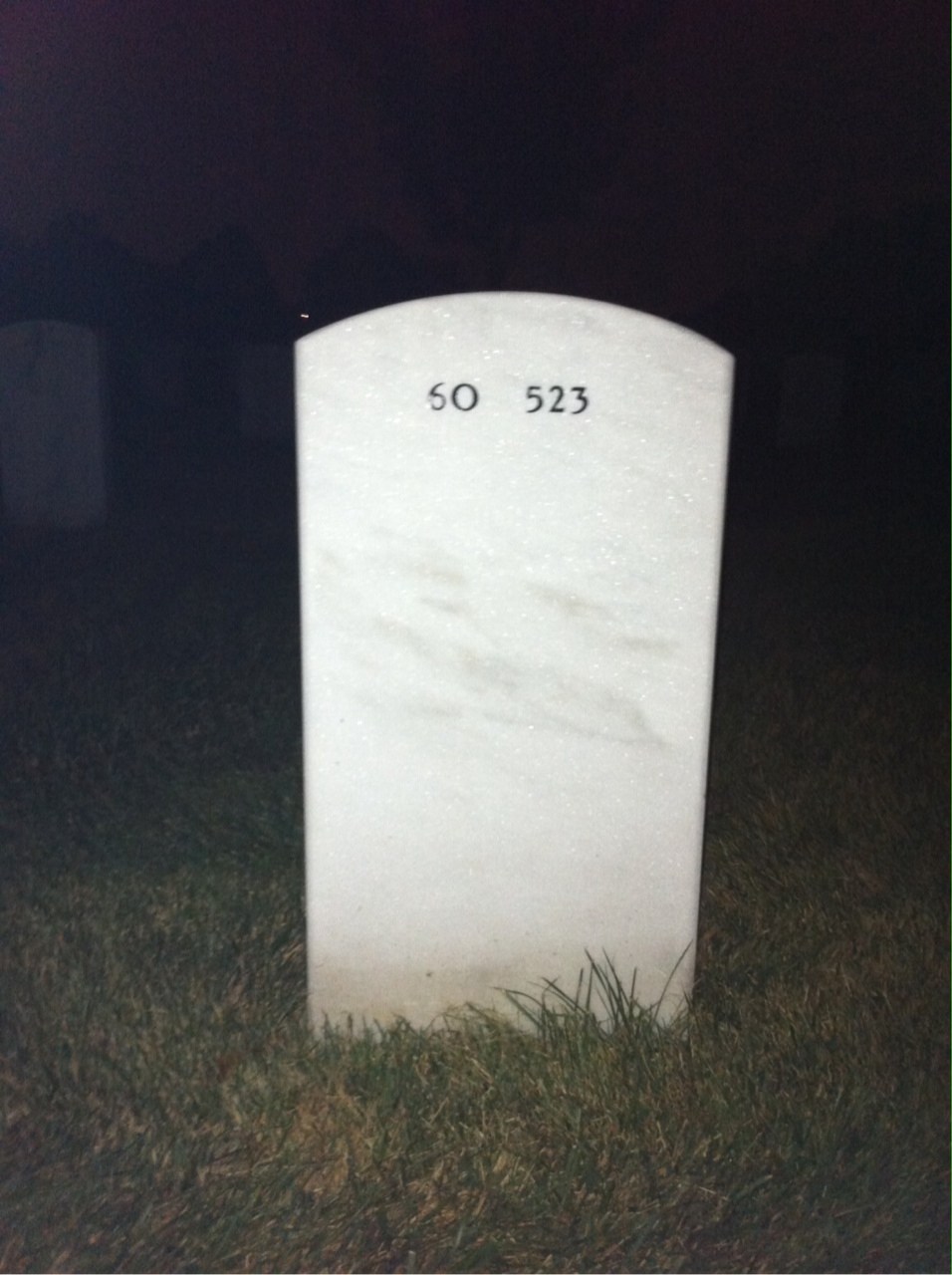 Back of headstone — Richard Mccluney