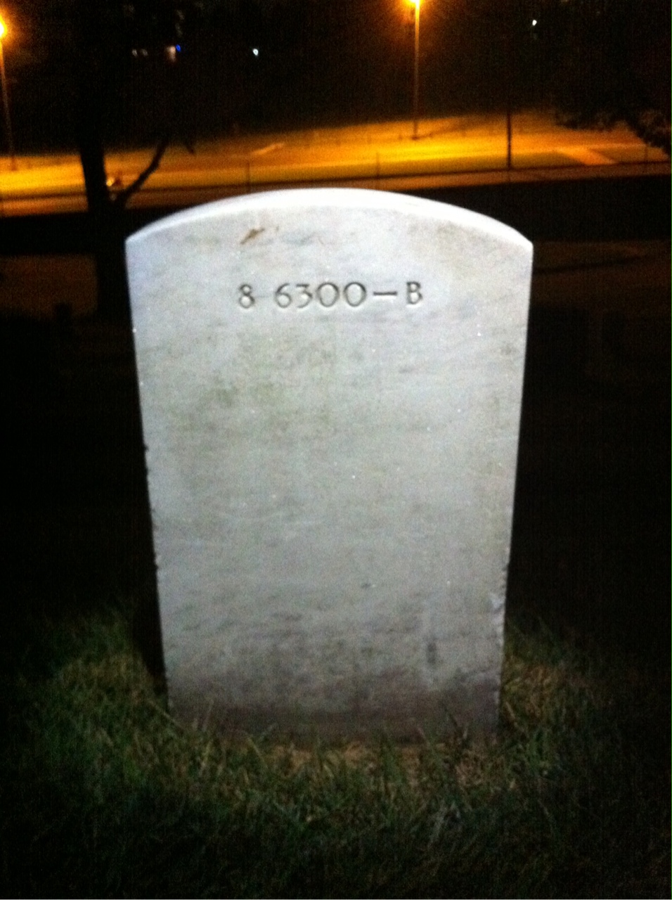 Back of headstone — Helen Monroe