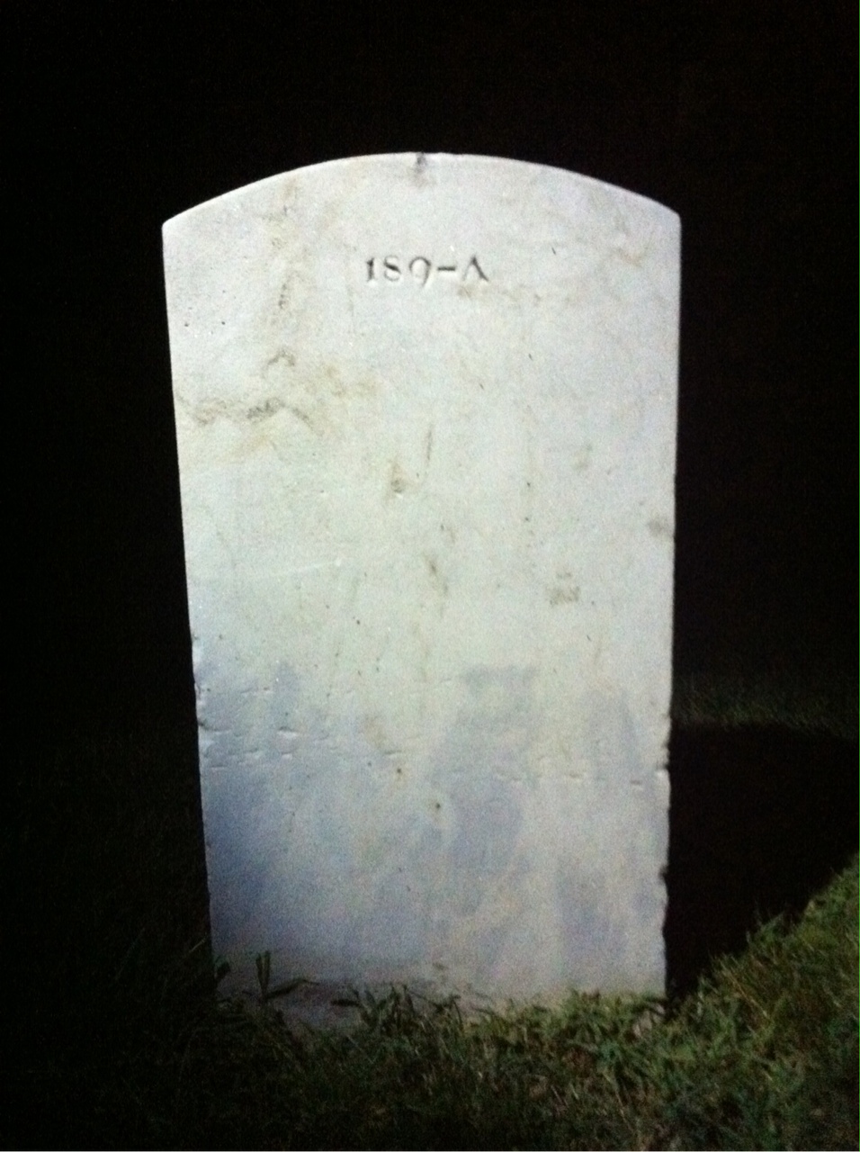 Back of headstone — John Murphy