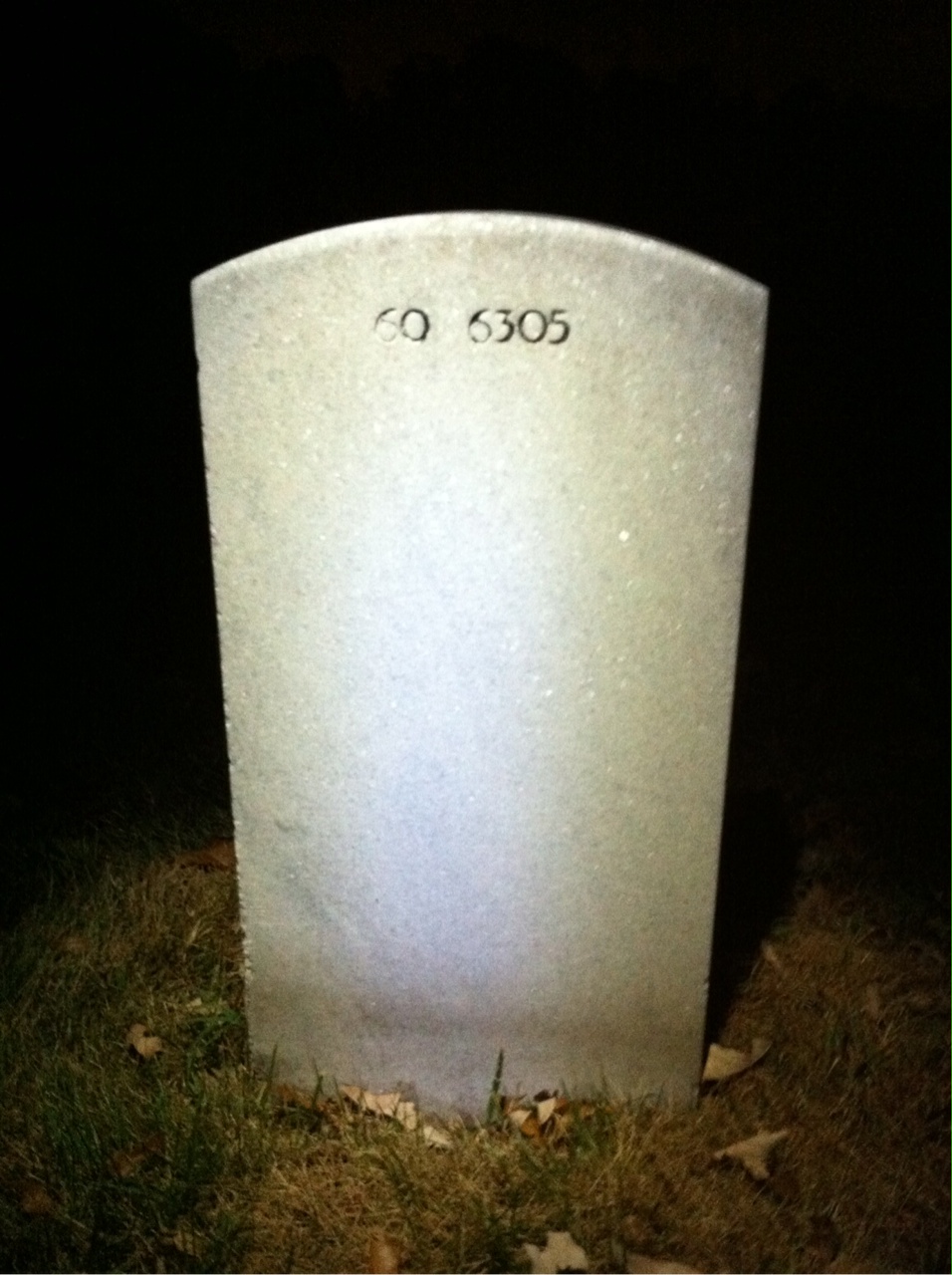 Back of headstone — Bernard Abrams