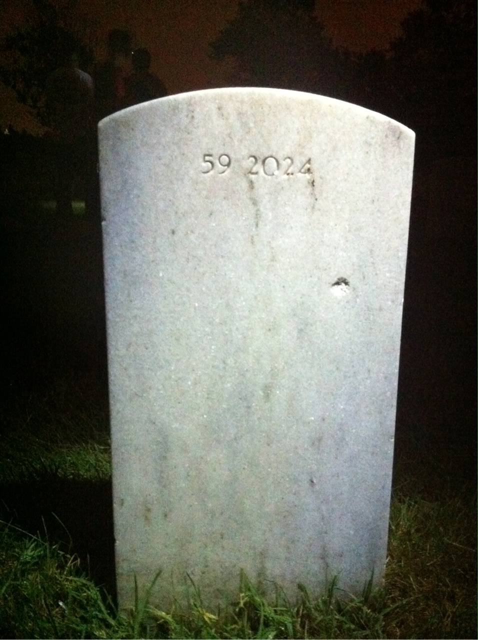 Back of headstone — Tommy Darell Greeson