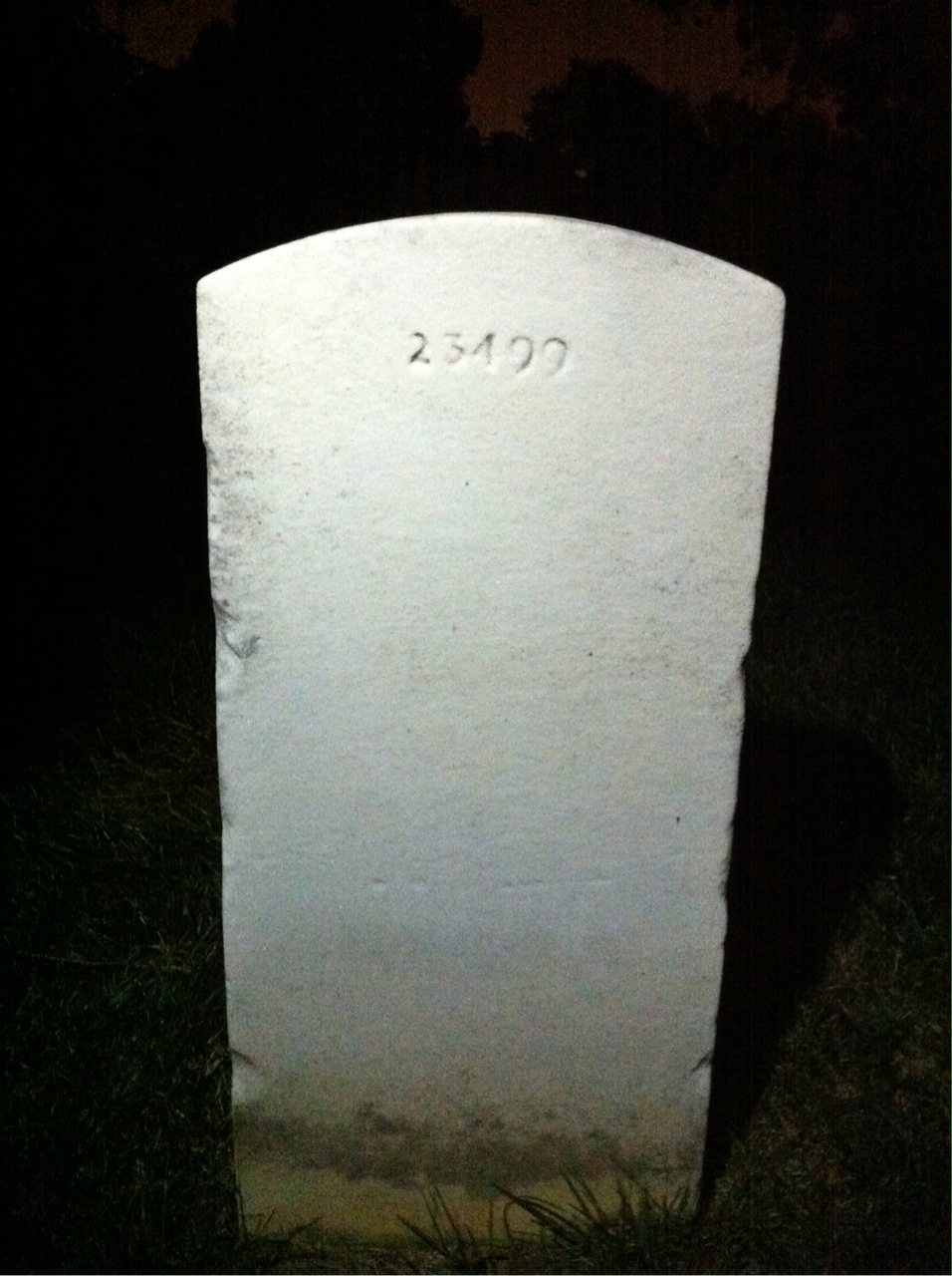 Back of headstone — William Morgan