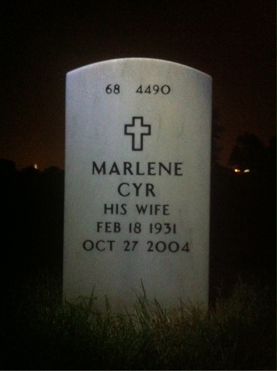Back of headstone — Philip Gordon