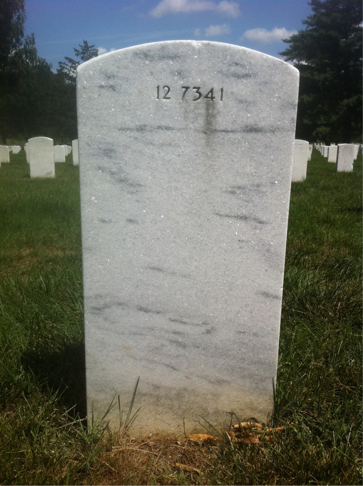 Back of headstone — Margaret Ashbaugh