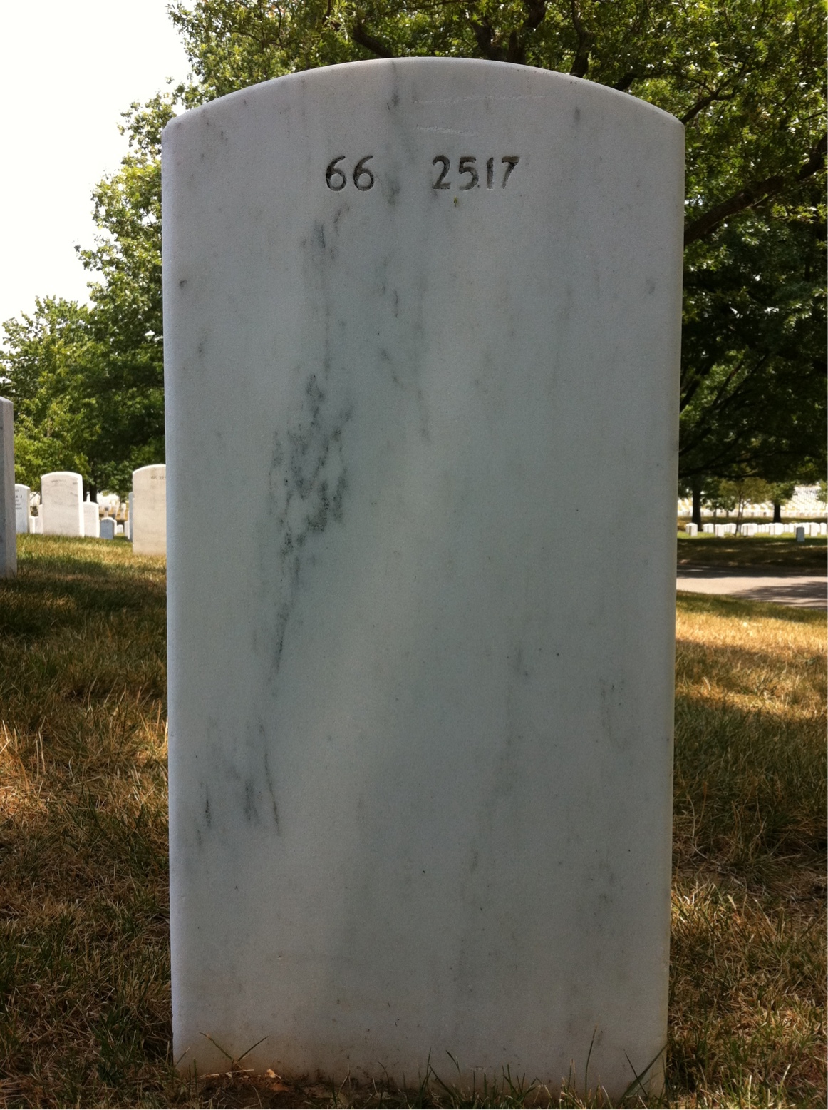 Back of headstone — Herbert Kamien