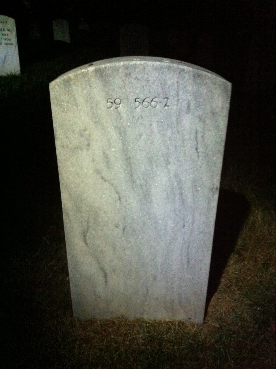 Back of headstone — Henry Bielstein