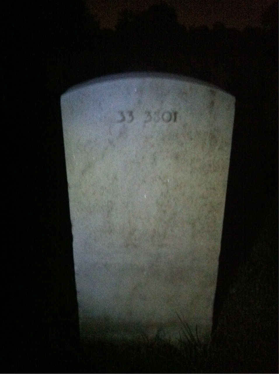 Back of headstone — Elsie Adson