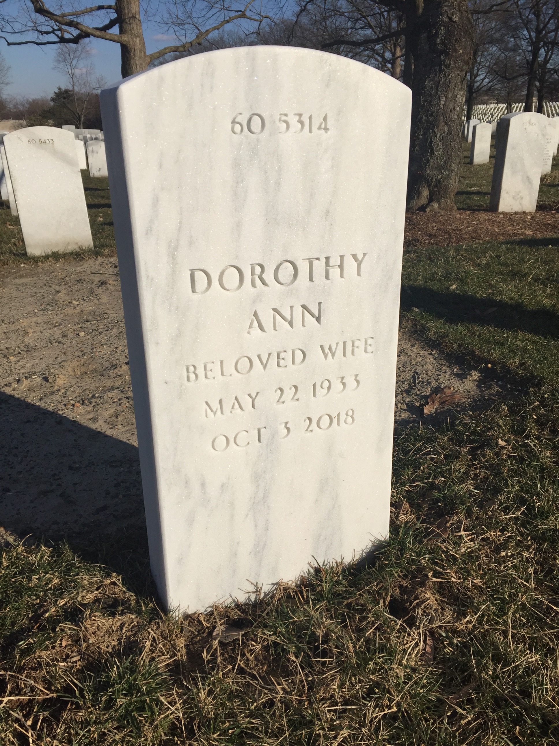 Back of headstone — Frank Bokulic
