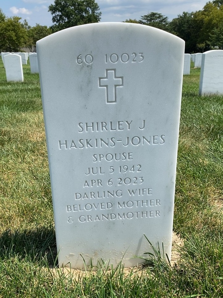 Back of headstone — Thomas Jones
