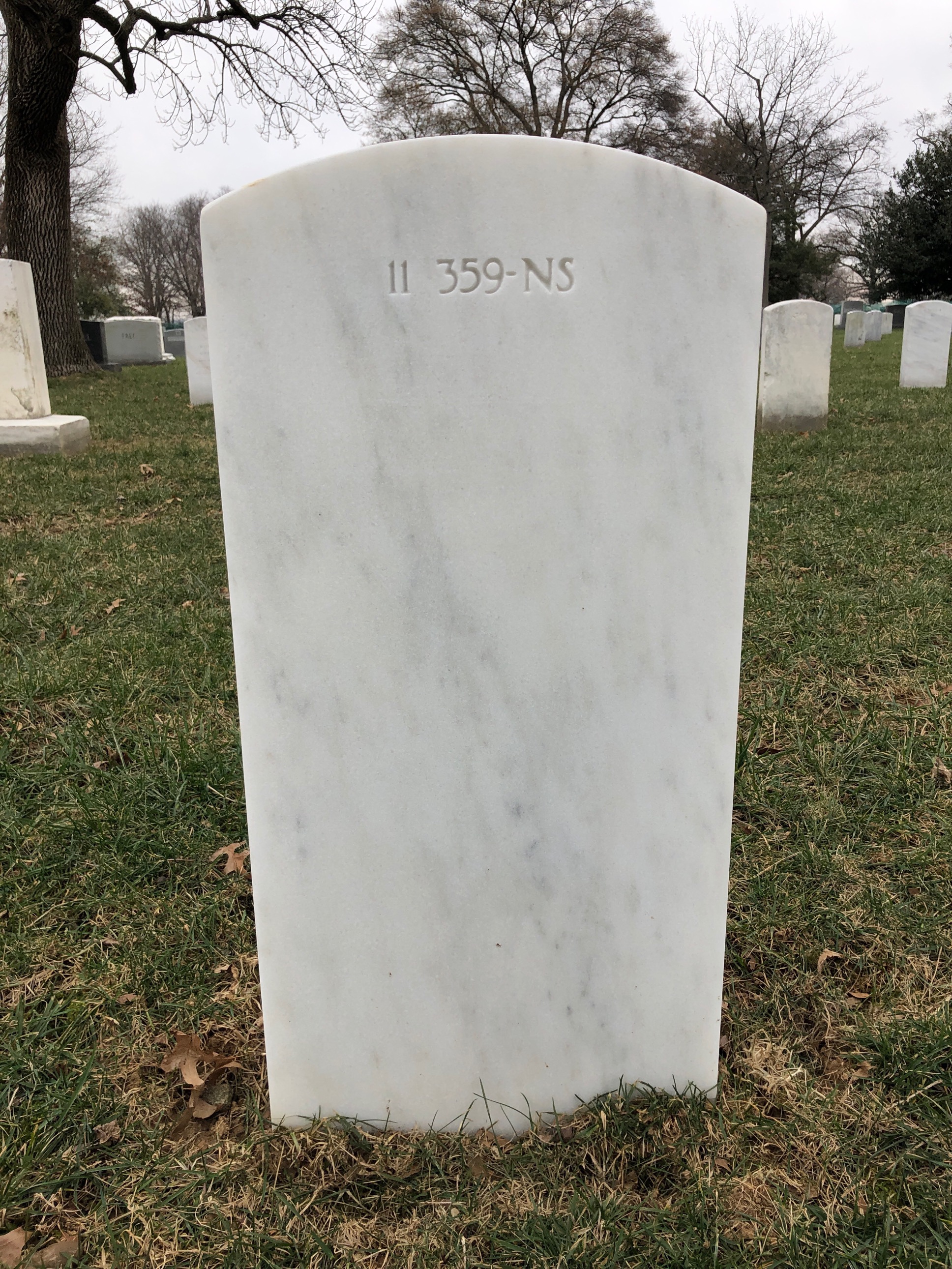 Back of headstone — Alice Mills