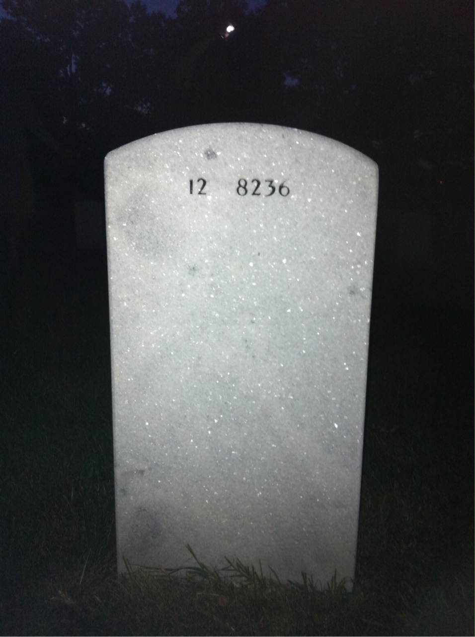 Back of headstone — Ronald Kelly