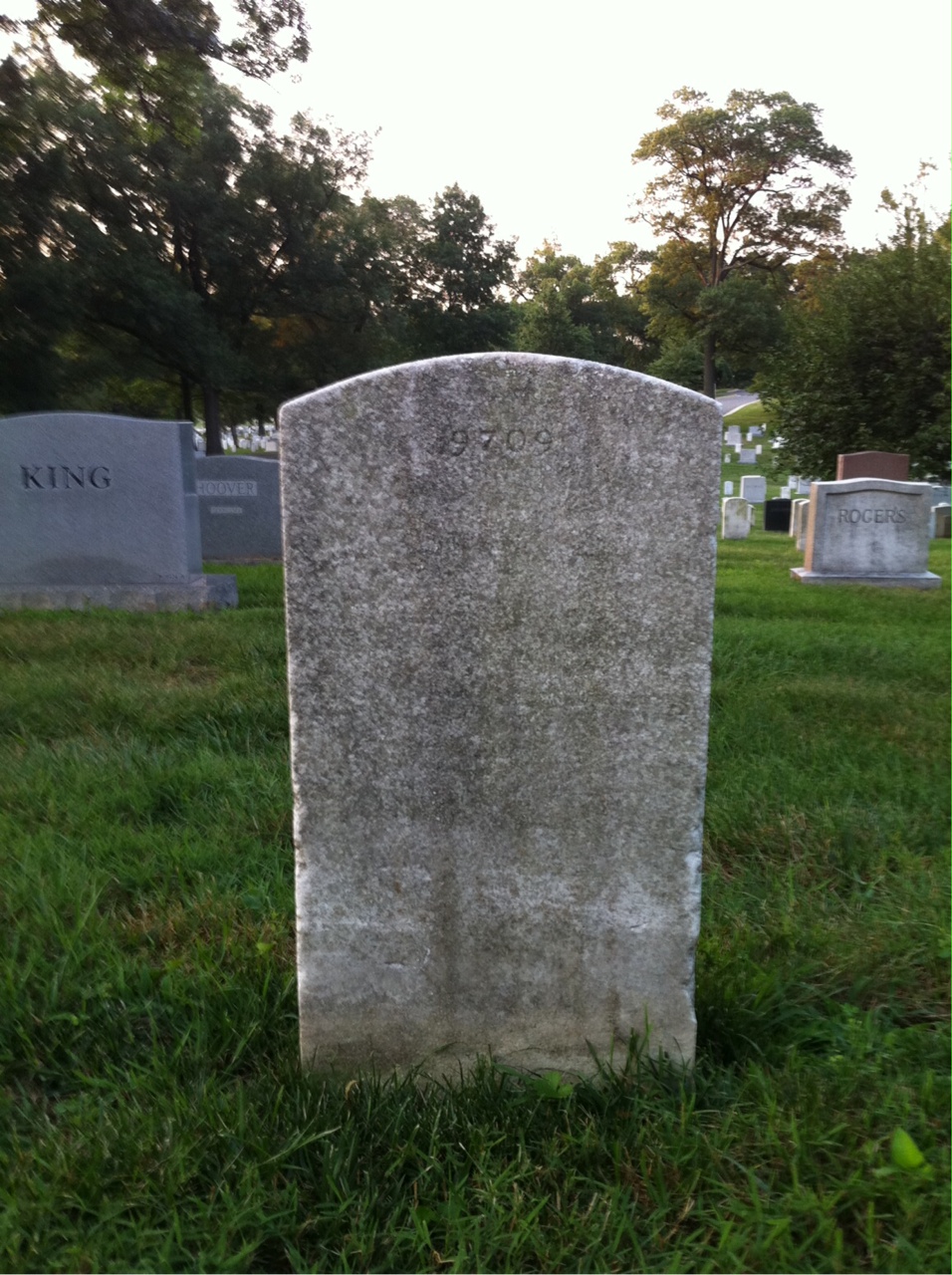Back of headstone — John Muncaster