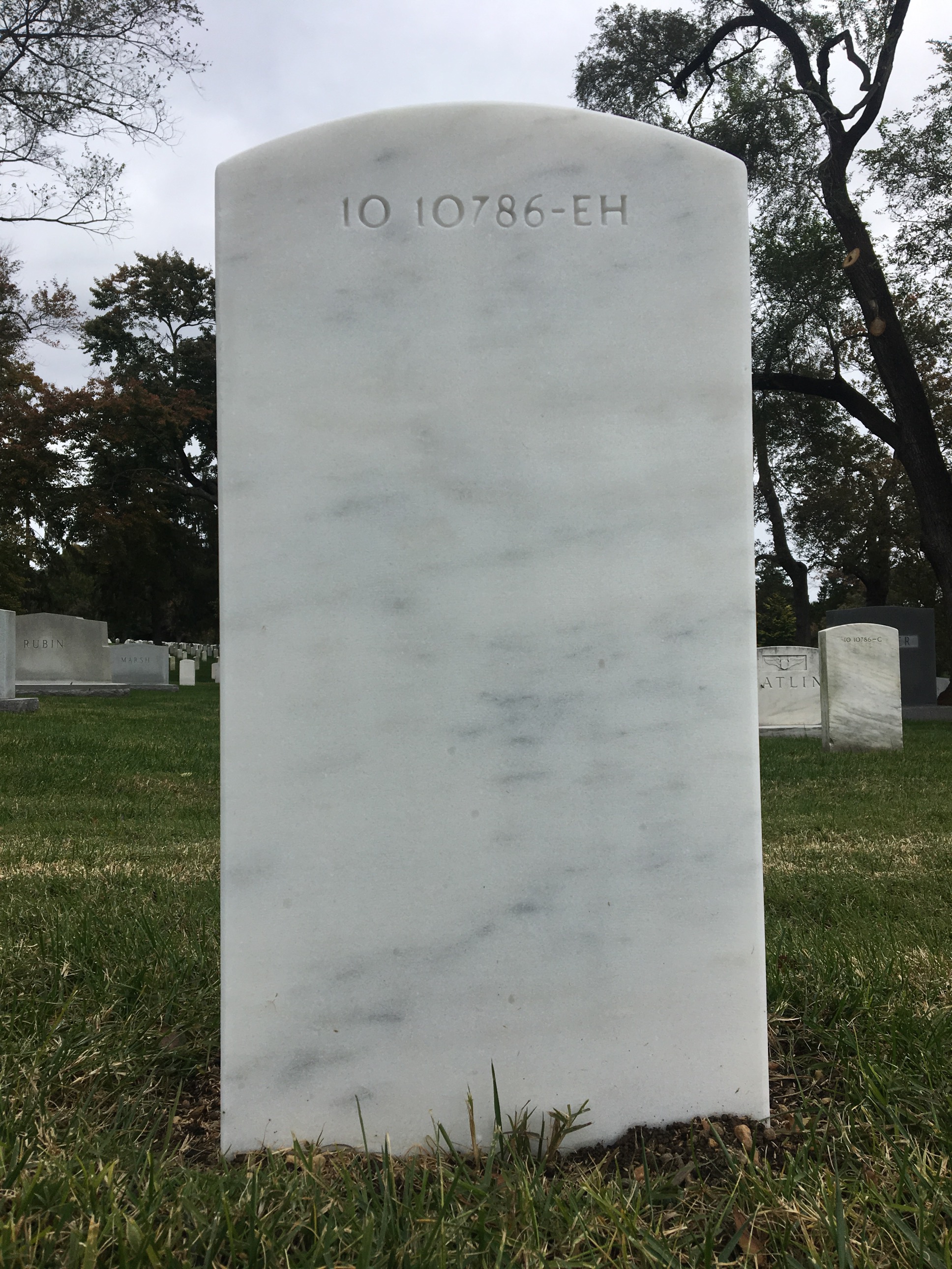 Back of headstone — Stephen Bok