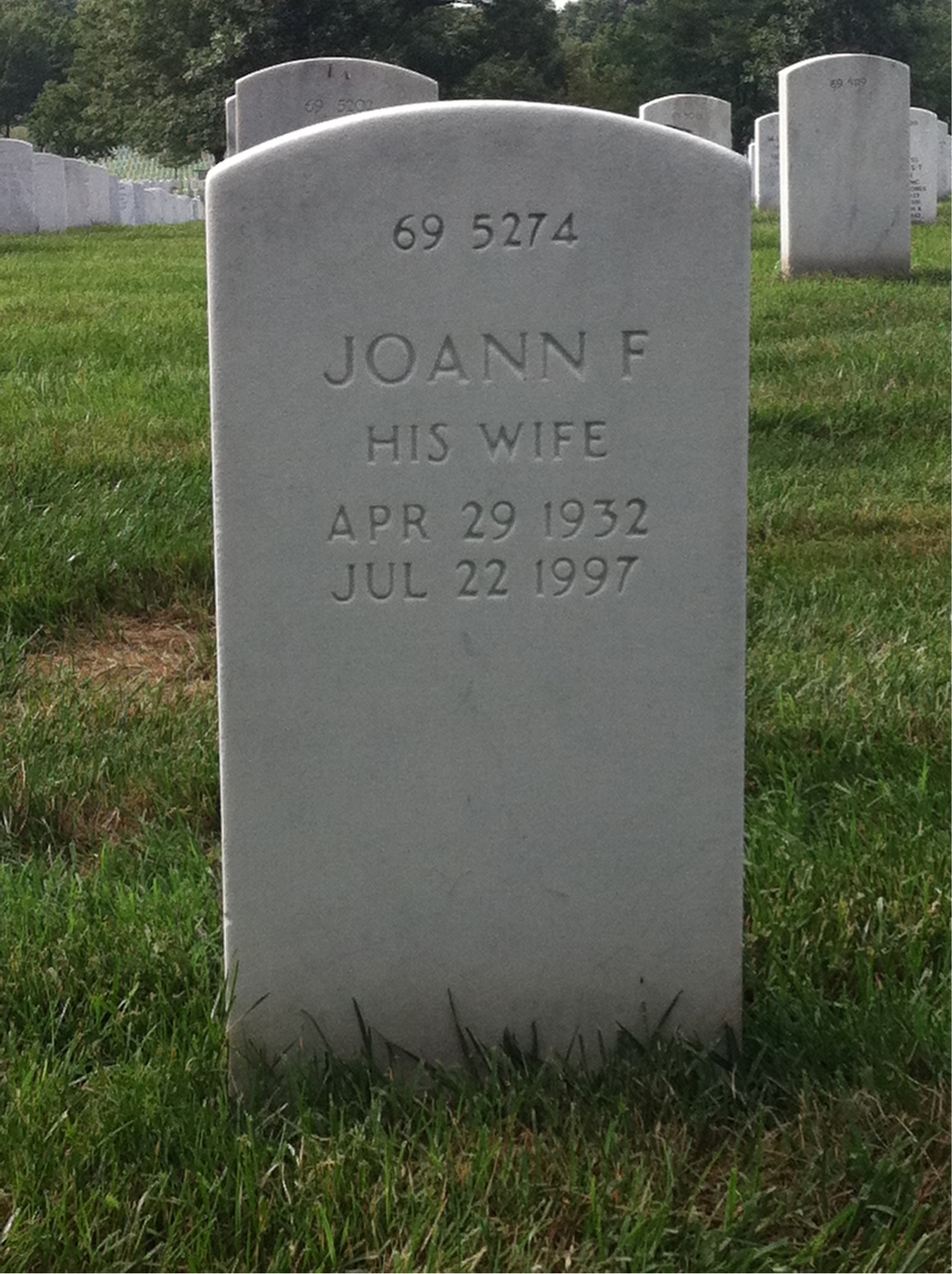 Back of headstone — Mark L Bumgardner