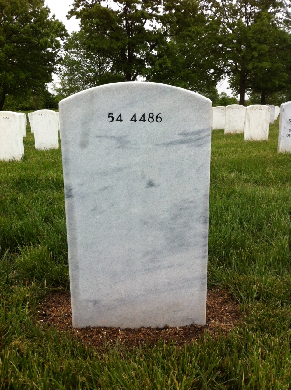 Back of headstone — Robert Scott
