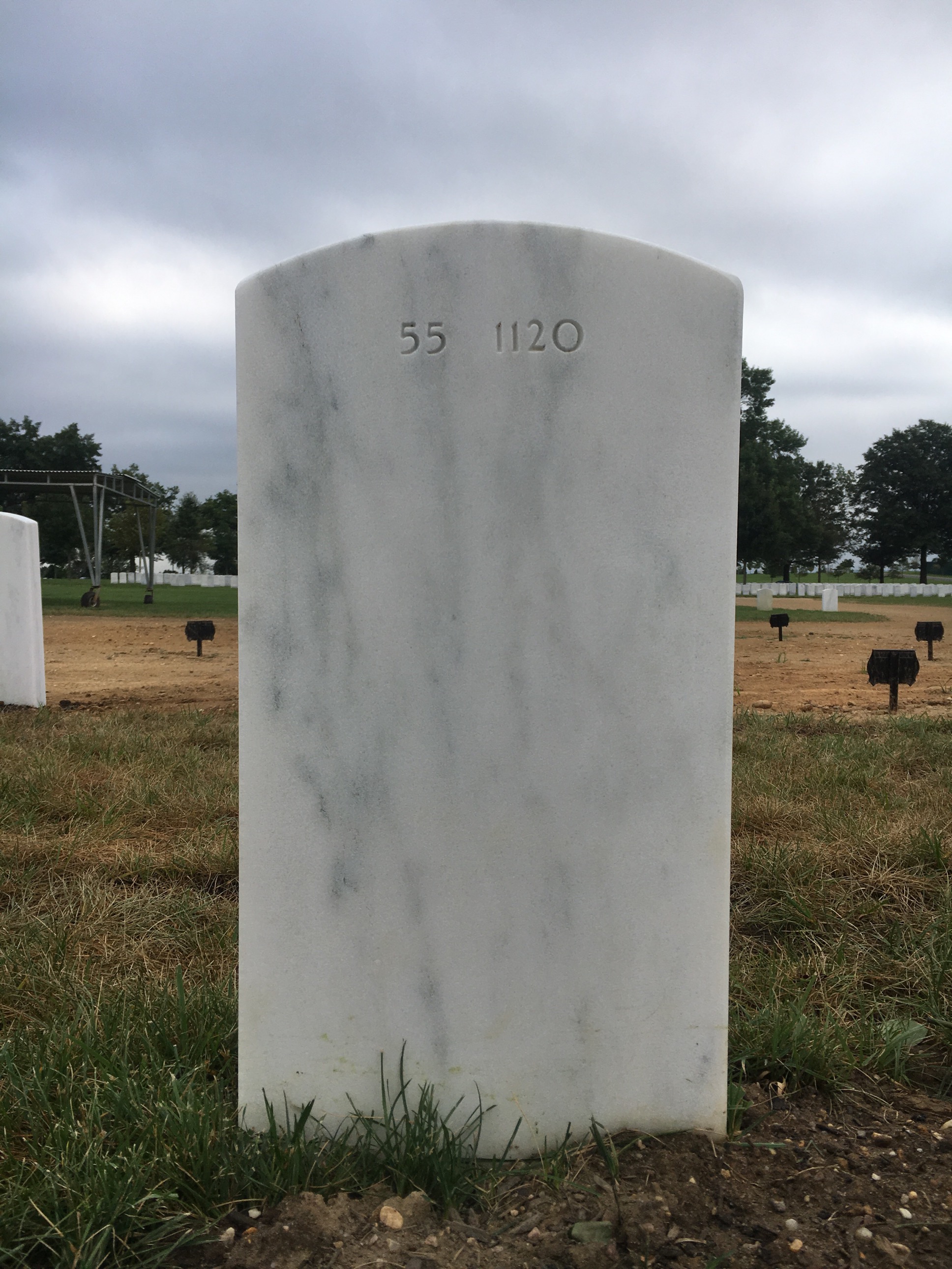 Back of headstone — Wilbur R Speer