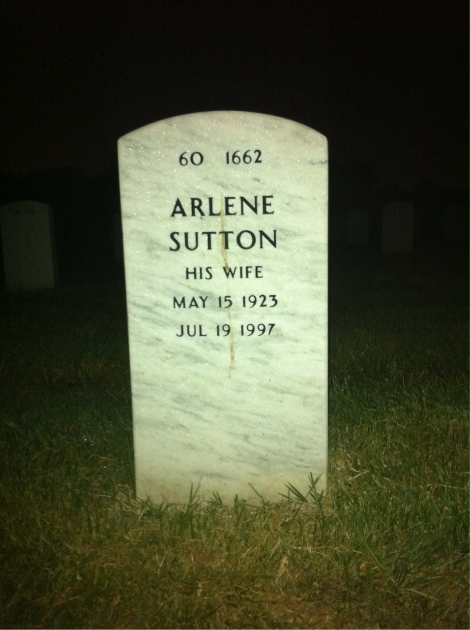 Back of headstone — Harold Fischgrund