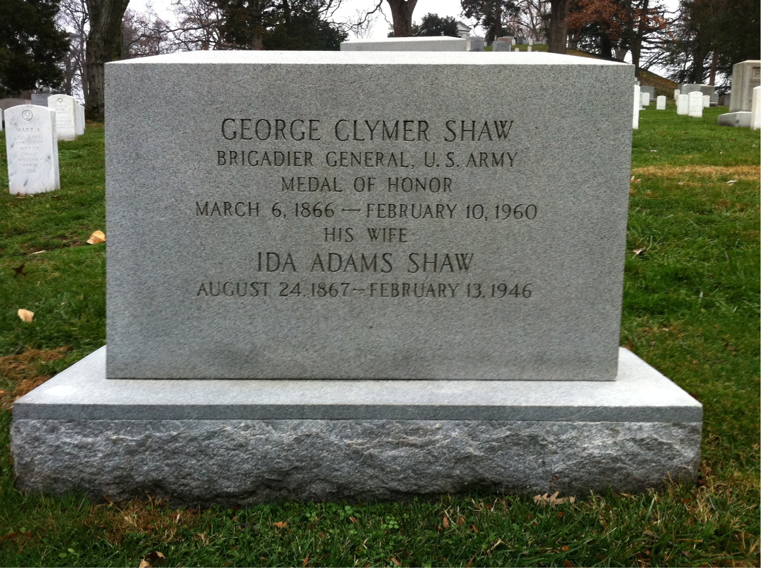 Headstone of George C. Shaw