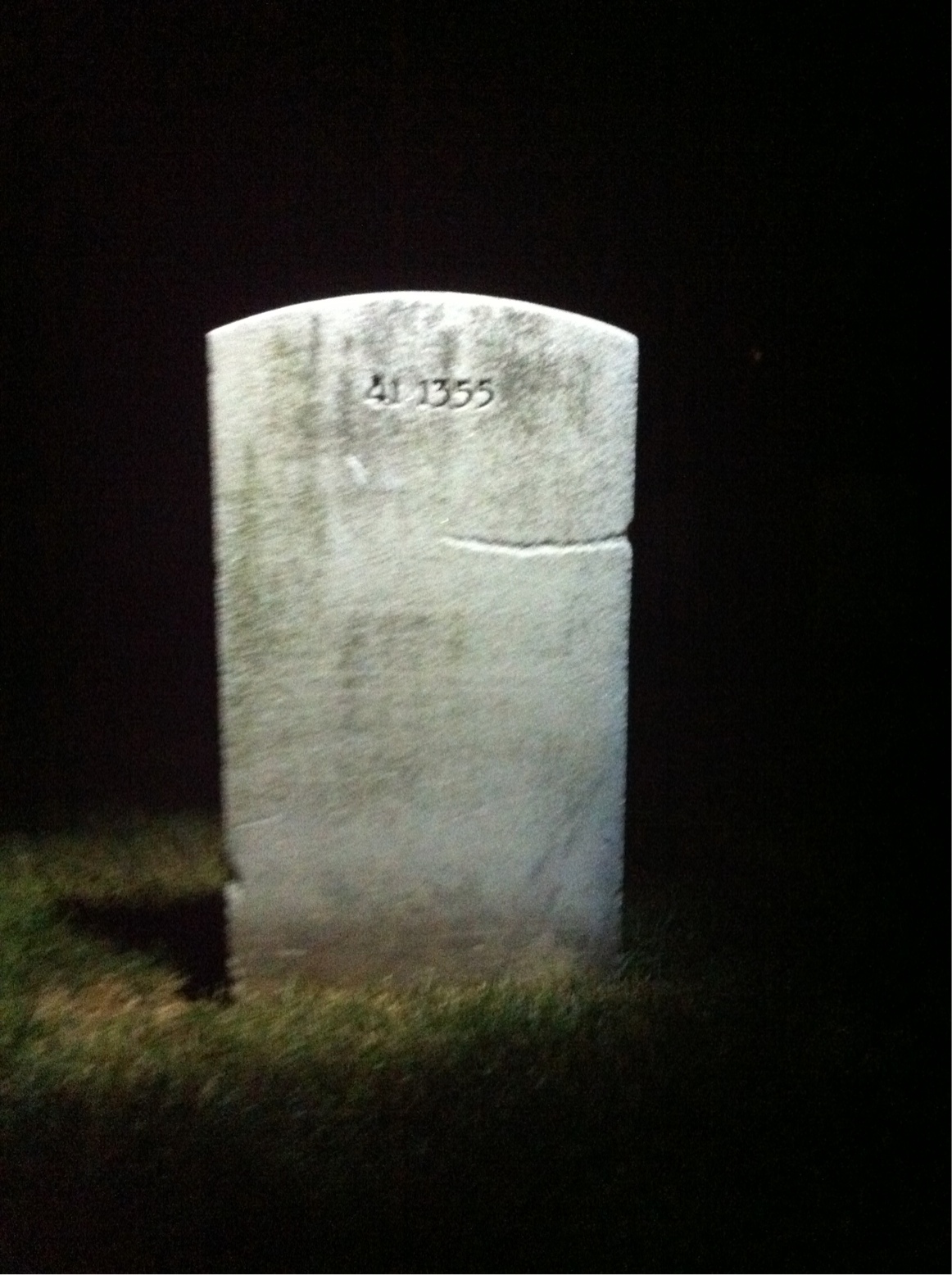 Back of headstone — William Morrison
