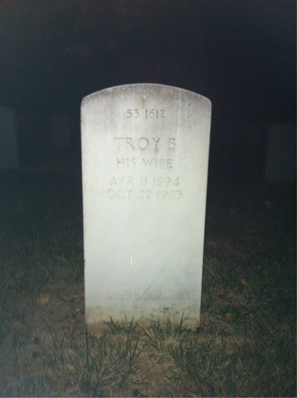 Back of headstone — William Jordan