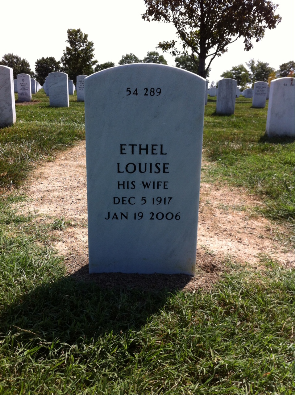 Back of headstone — John Sullivan