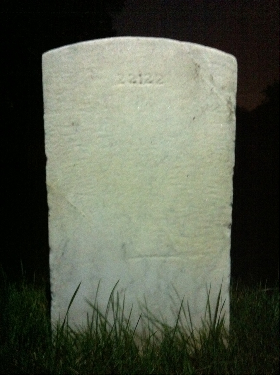 Back of headstone — Frank Bracken