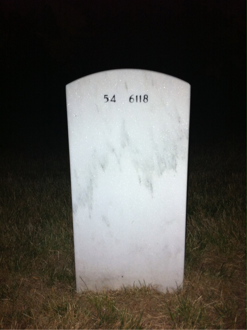 Back of headstone — Russell Lynch