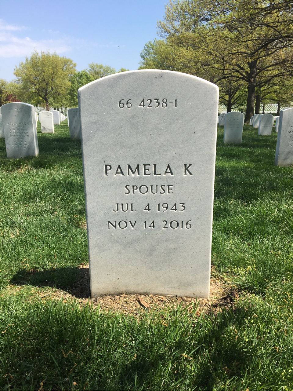 Back of headstone — Vincent Edward O'Neill