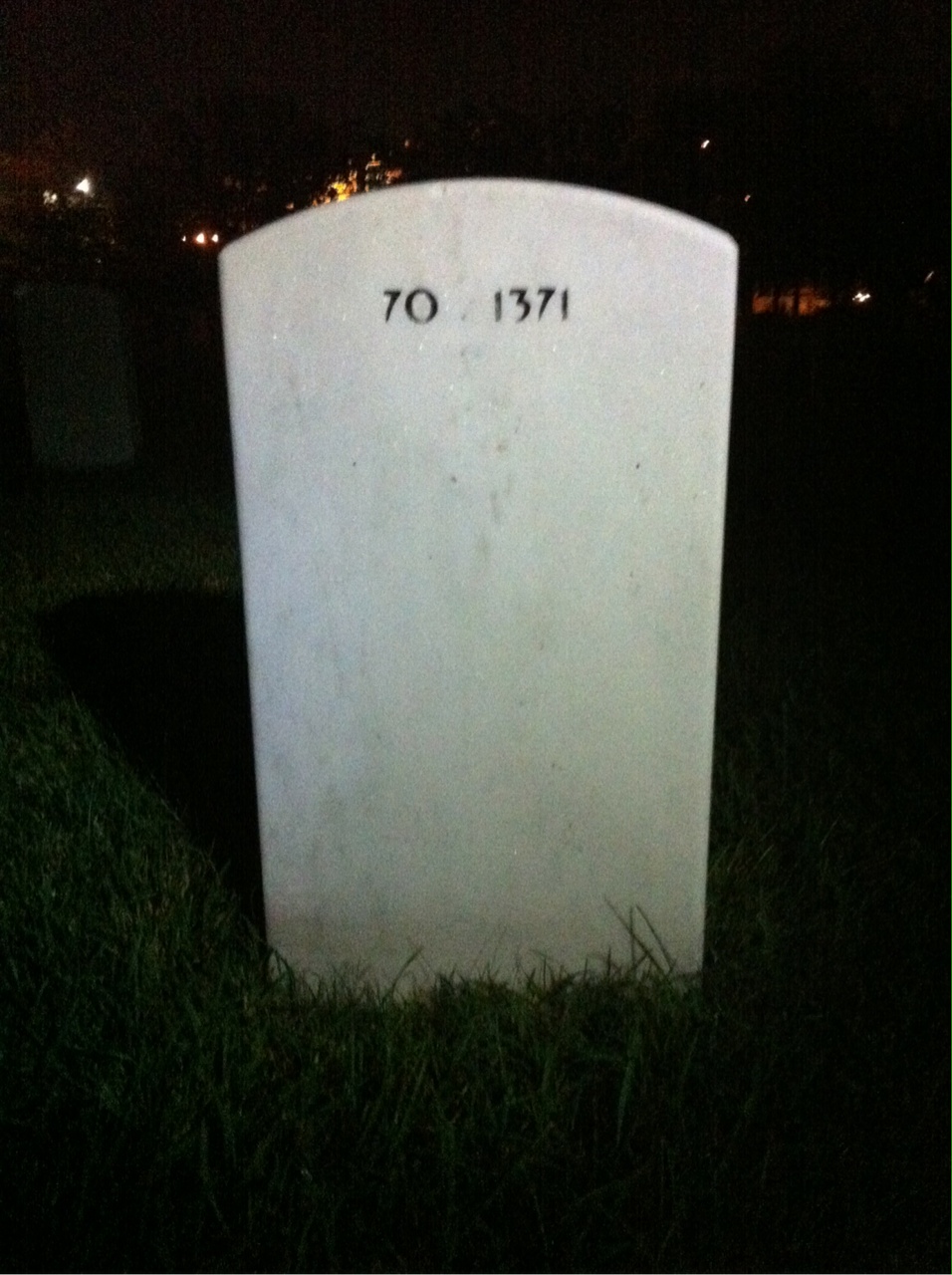 Back of headstone — Herman Wodack