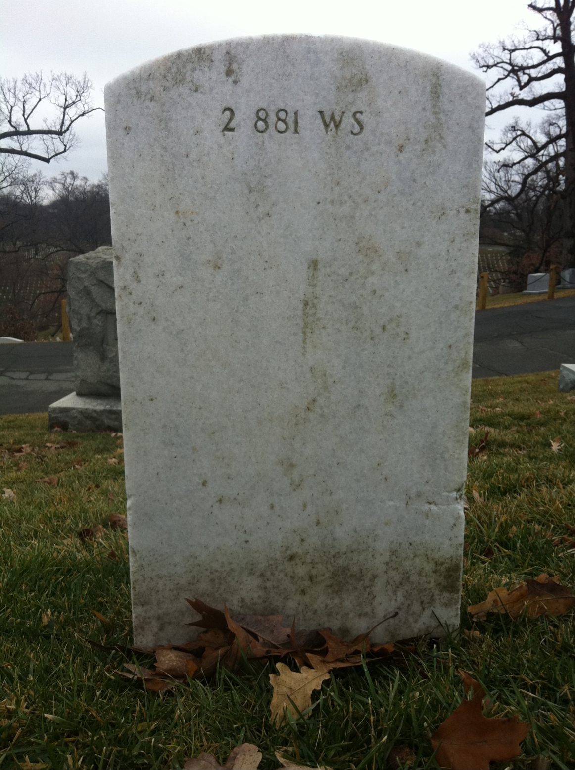 Back of headstone — Albert Morrow