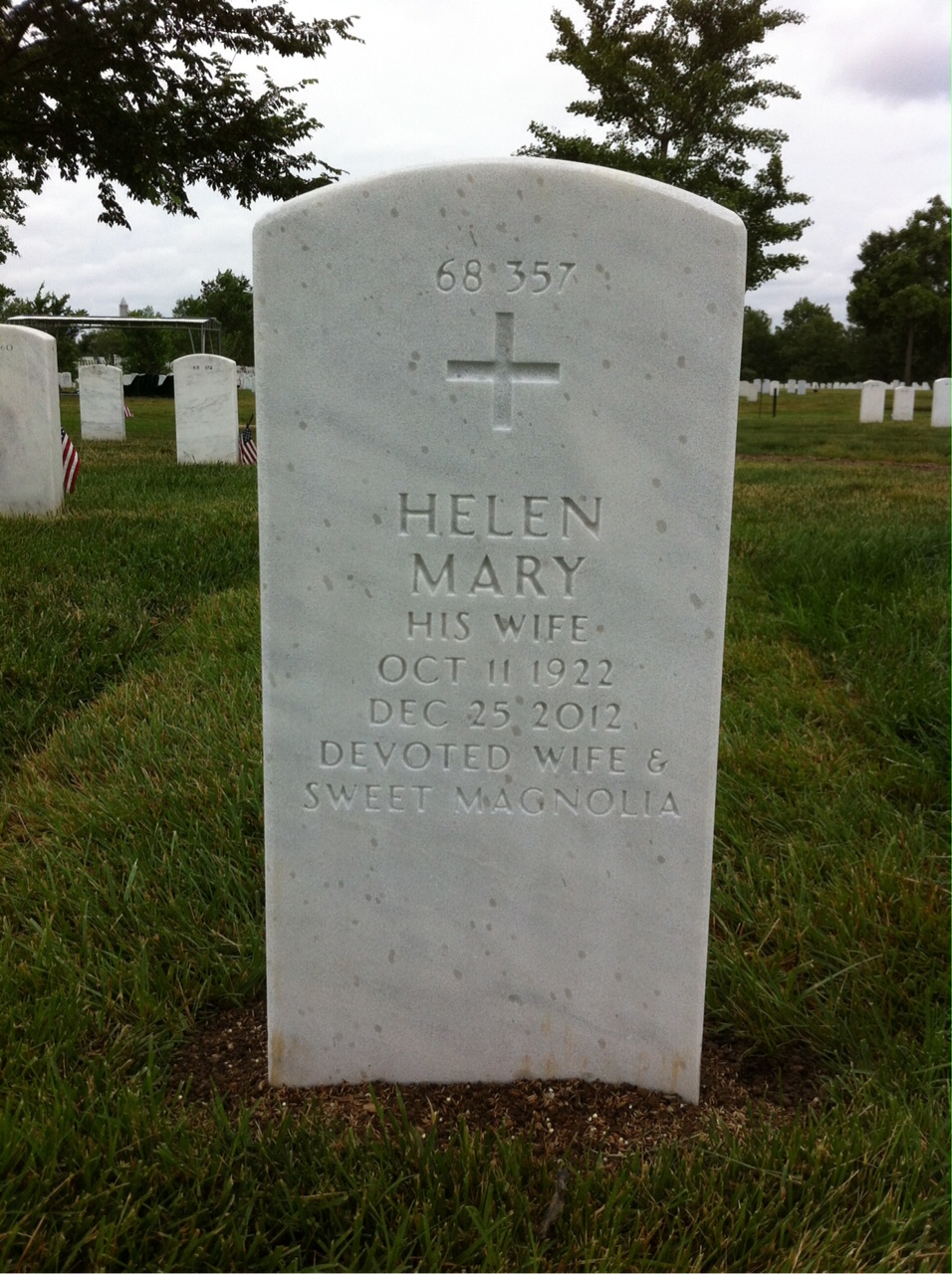 Back of headstone — Chester Sieczynski