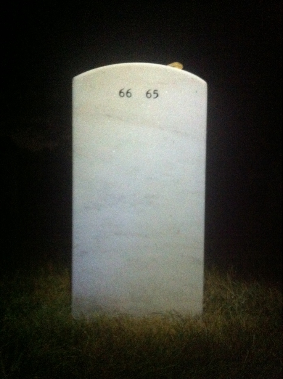 Back of headstone — Patricia Kropf
