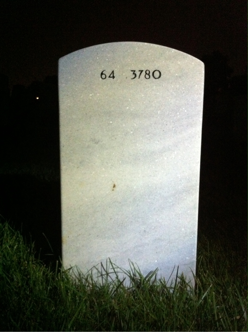 Back of headstone — Claude Moorman
