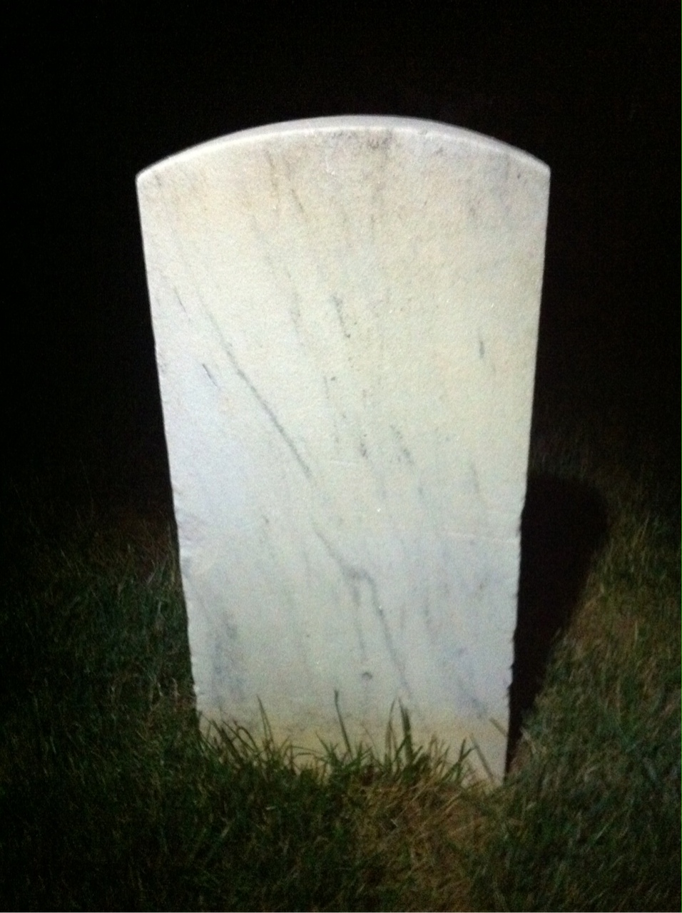 Back of headstone — Nicholas Mooney