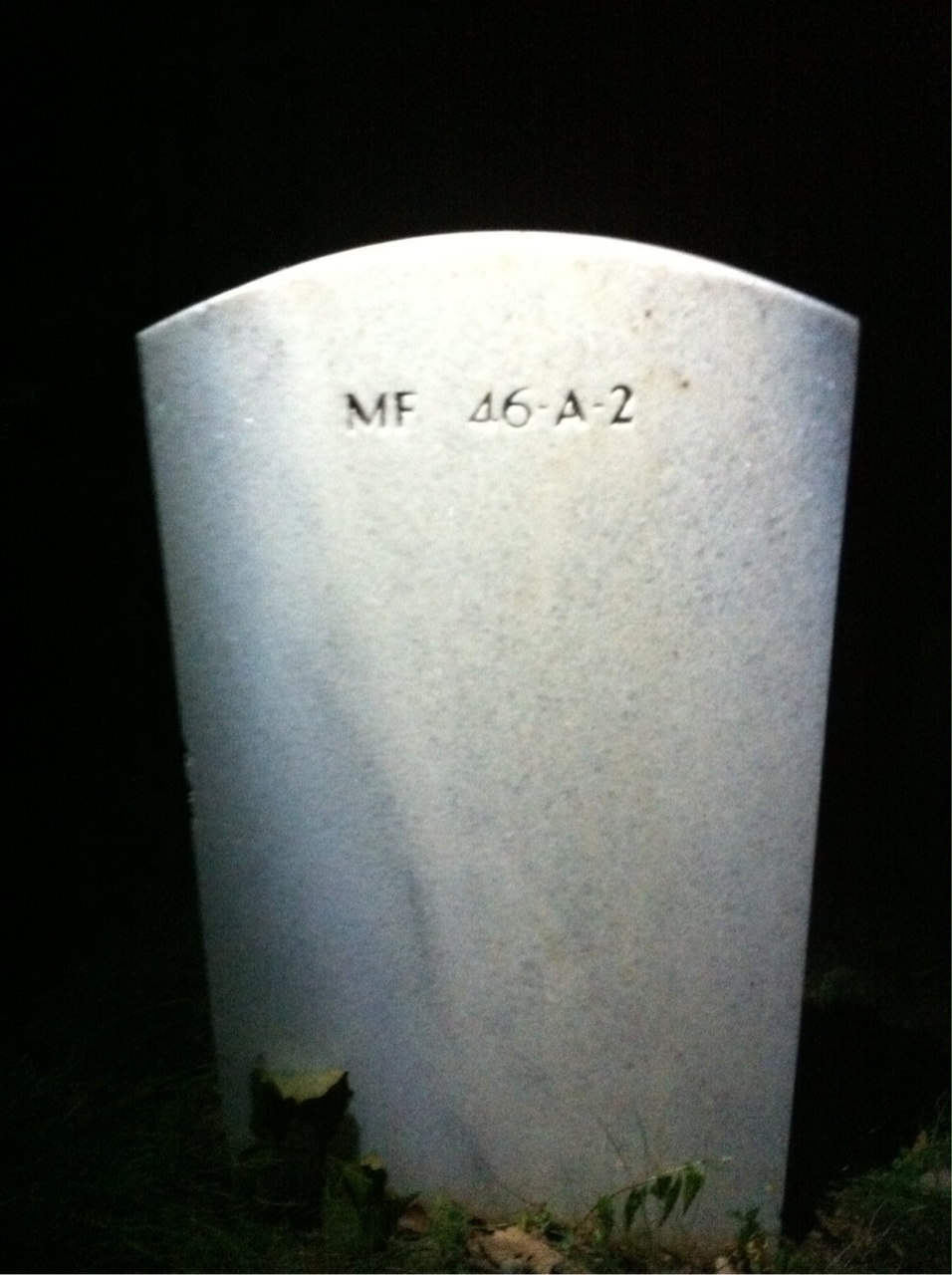Back of headstone — Jesse Pennington