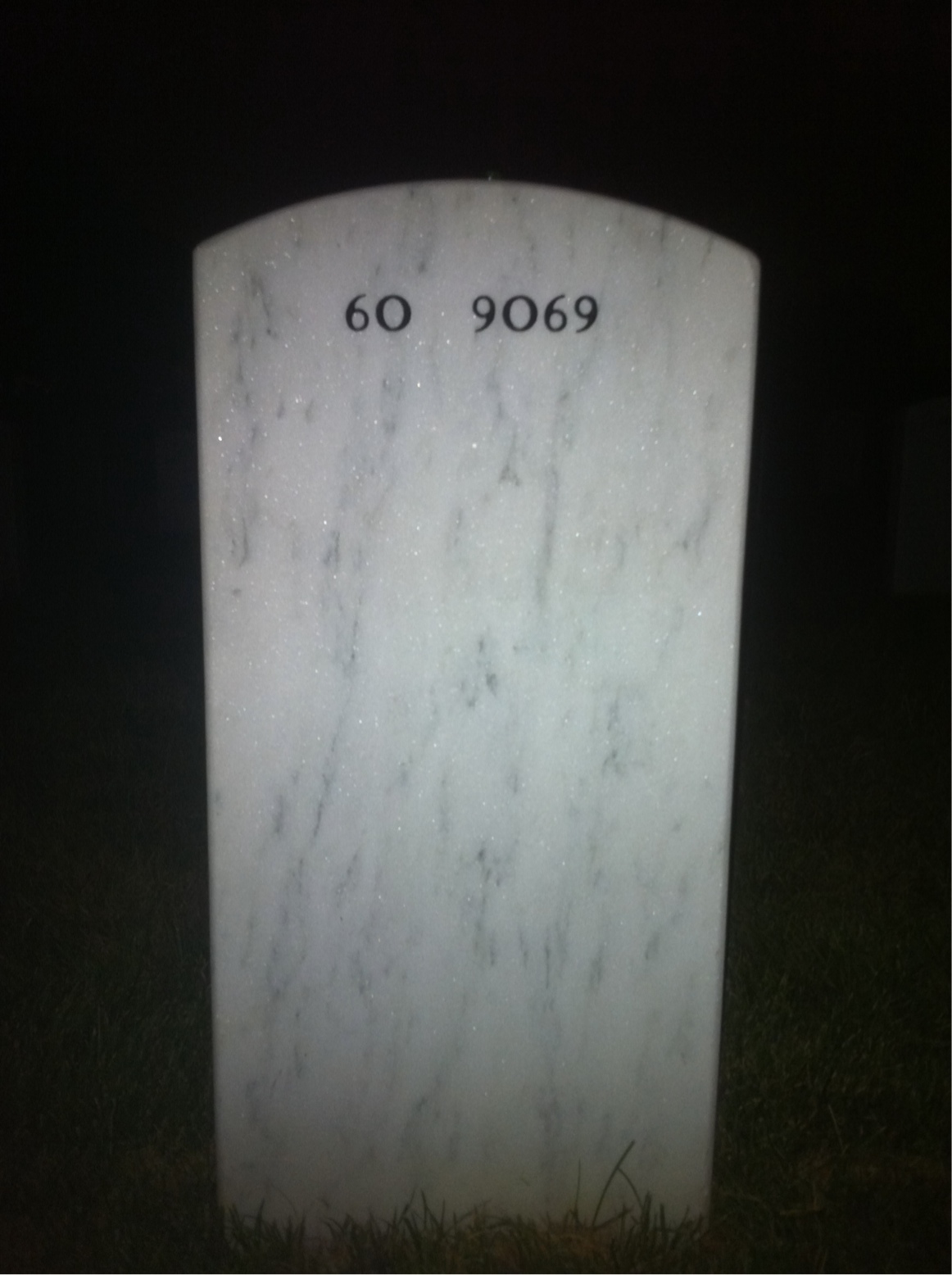 Back of headstone — Anthony Americo Paci